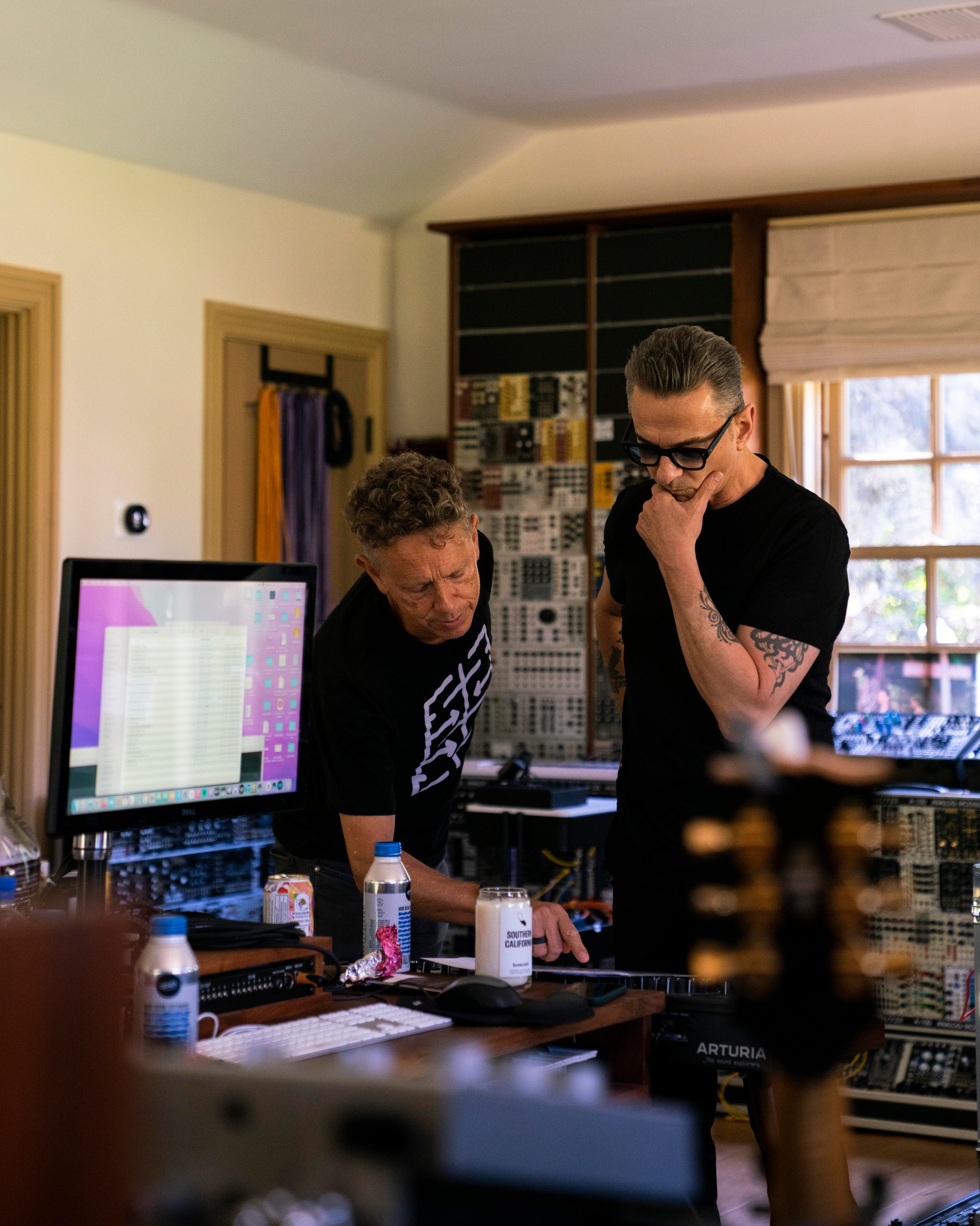 Dave Gahan a Martin Gore v štúdiu 2022, Santa Barbara