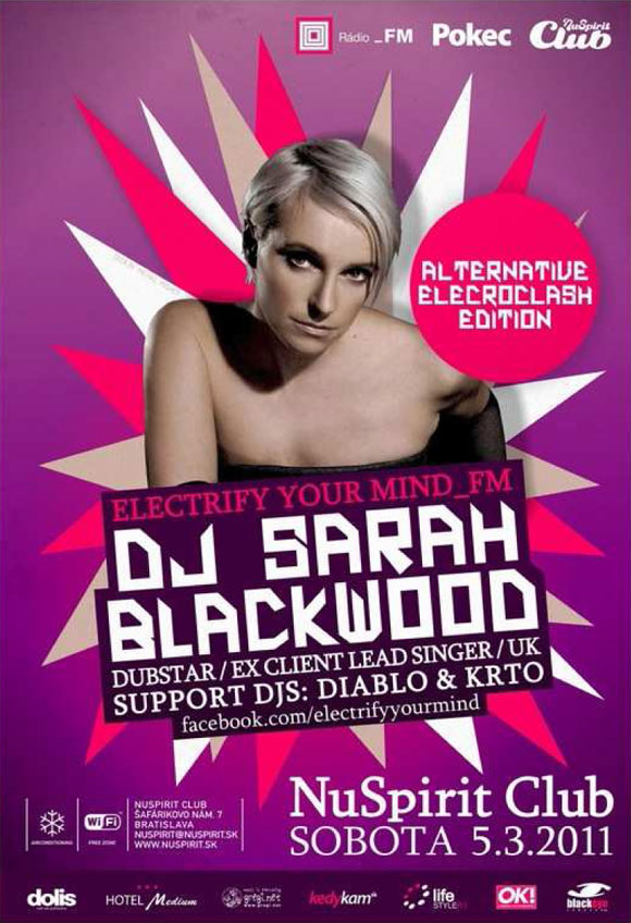 DJ Sarah Blackwood 5.3.2011 v Bratislave