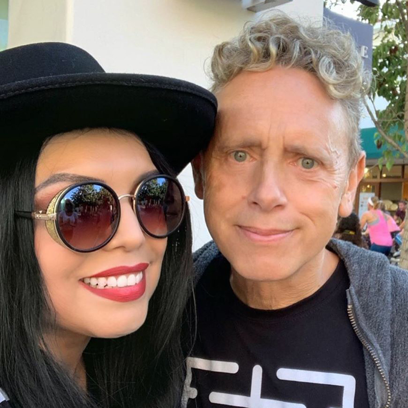 Martin Gore s rodinou videný fanúšičkou v Santa Barbare