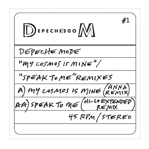 12” vinyl My Cosmos Is Mine / Speak To Me (Remixes)