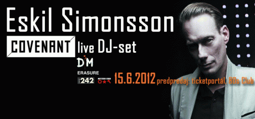 Plagát: Electronic Party live Eskil Simonsson (Covenant)