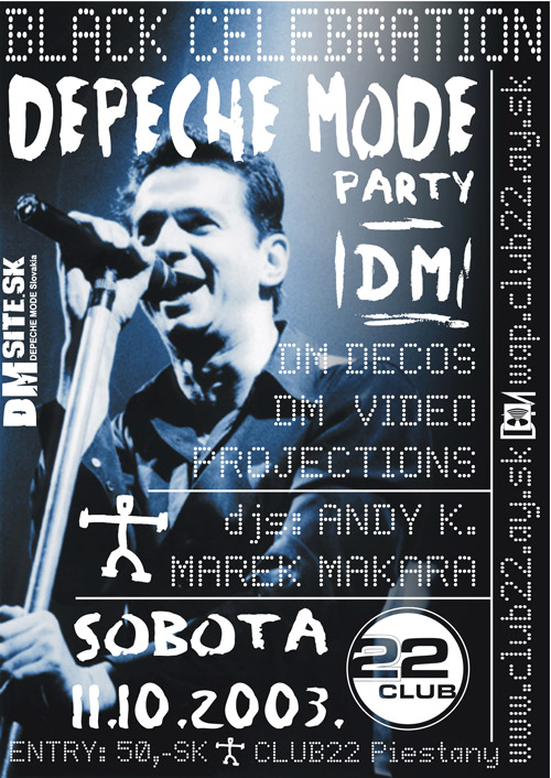 Plagát akcie: Depeche Mode Black Celebration Party