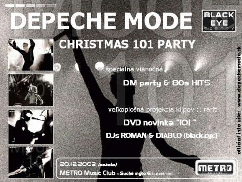 Plagát: Depeche Mode Christmas 101 Party