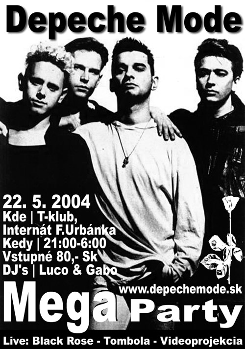 Plagát akcie: Depeche Mode Mega Party