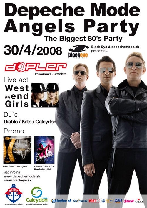 Plagát: Depeche Mode Angels Party