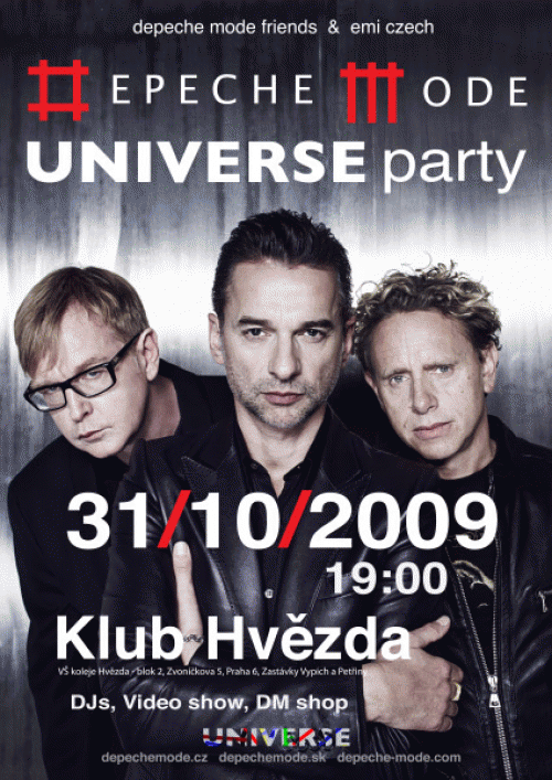 Plagát akcie: Depeche Mode Friends Universe Party