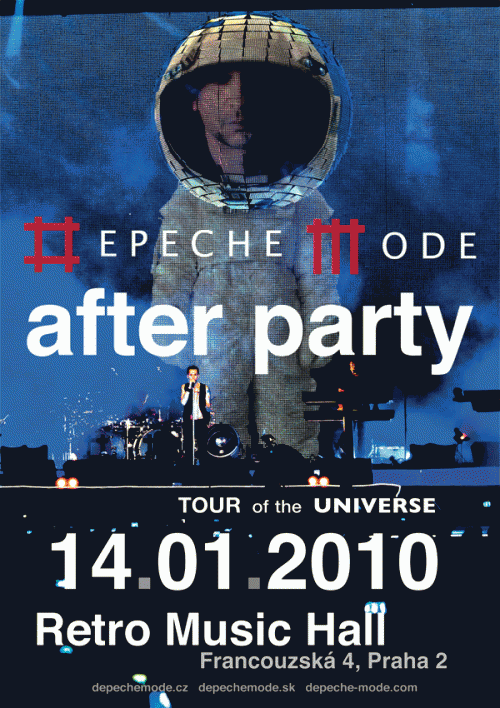 Plagát akcie: Tour Of The Universe 2010 Official After Party