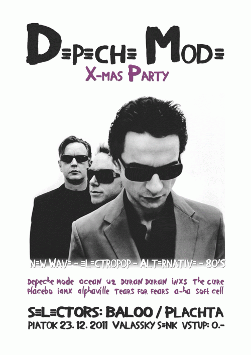 Plagát: Depeche Mode X-mas Party