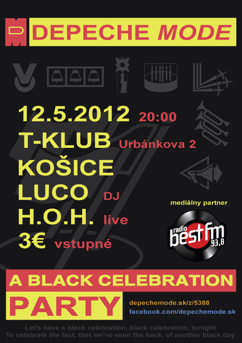 Plagát: Depeche Mode Black Celebration Party