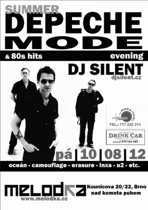 Plagát: Summer Depeche Mode Evening & 80's Hits