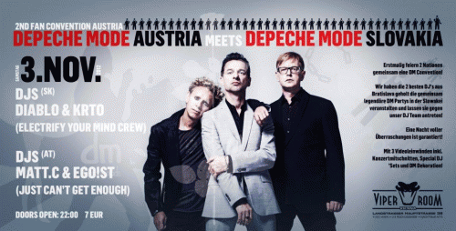 Plagát akcie: 2nd Depeche Mode Convention Austria - dm.sk vs dm.at