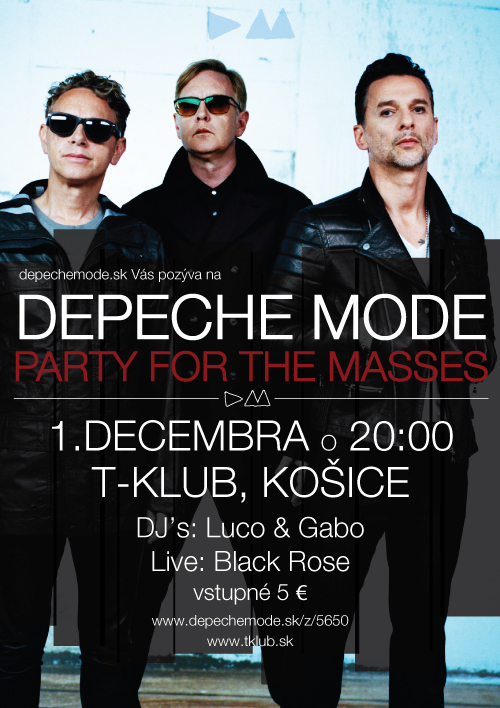 Plagát akcie: Depeche Mode Party For The Masses