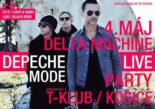 Plagát: Depeche Mode Delta Machine Live Party