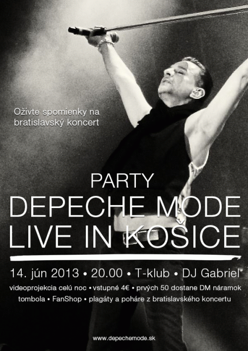 Plagát akcie: Depeche Mode Party 