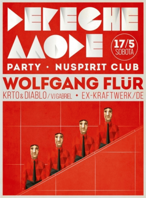 Plagát: Depeche Mode Party & Wolfgang Flur (ex Kraftwerk)