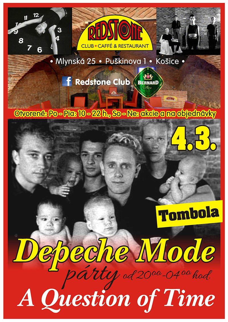 Plagát akcie: Depeche Mode 'A Question Of Time' Party