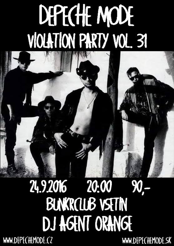 Plagát akcie: Depeche Mode Violation party vol.31