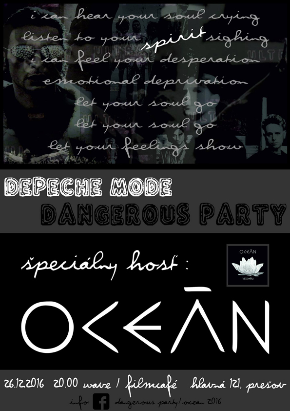 Plagát akcie: Depeche Mode Dangerous Party + Oceán