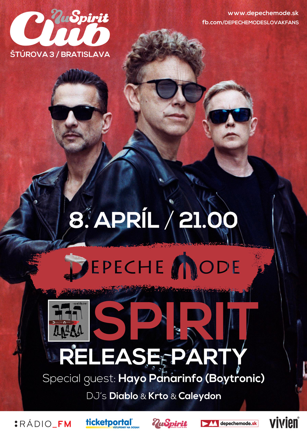 Plagát akcie: Depeche Mode Spirit Release Party