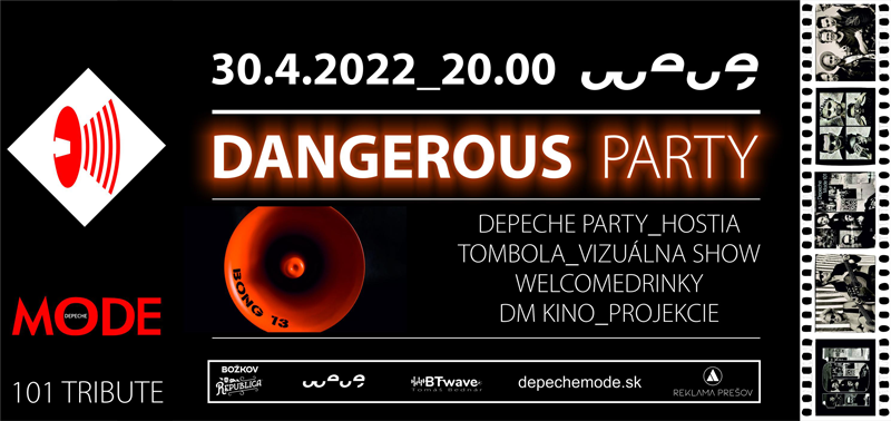 Plagát akcie: Depeche Mode Dangerous Party 
