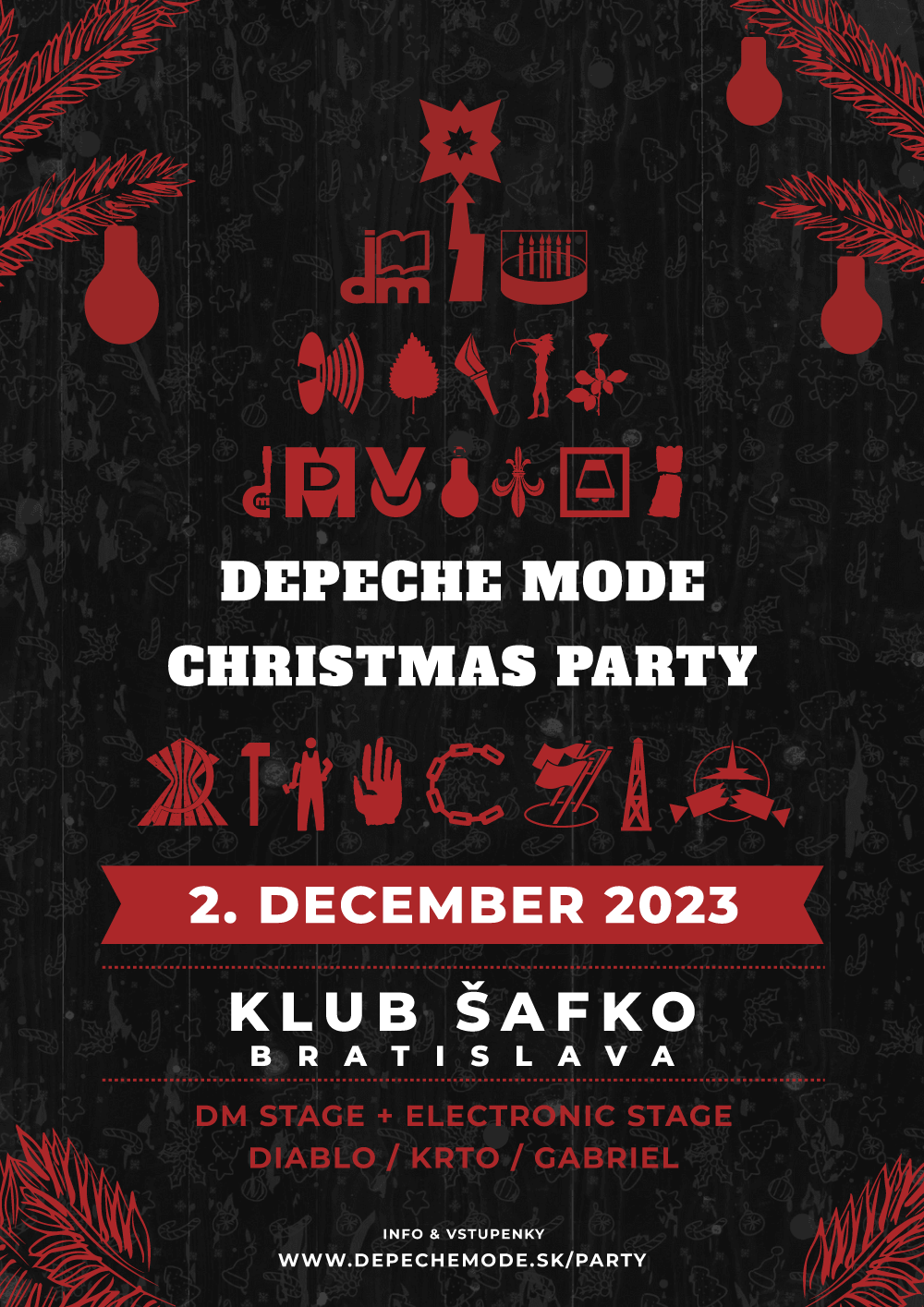 Plagát akcie: Depeche Mode Christmas Party