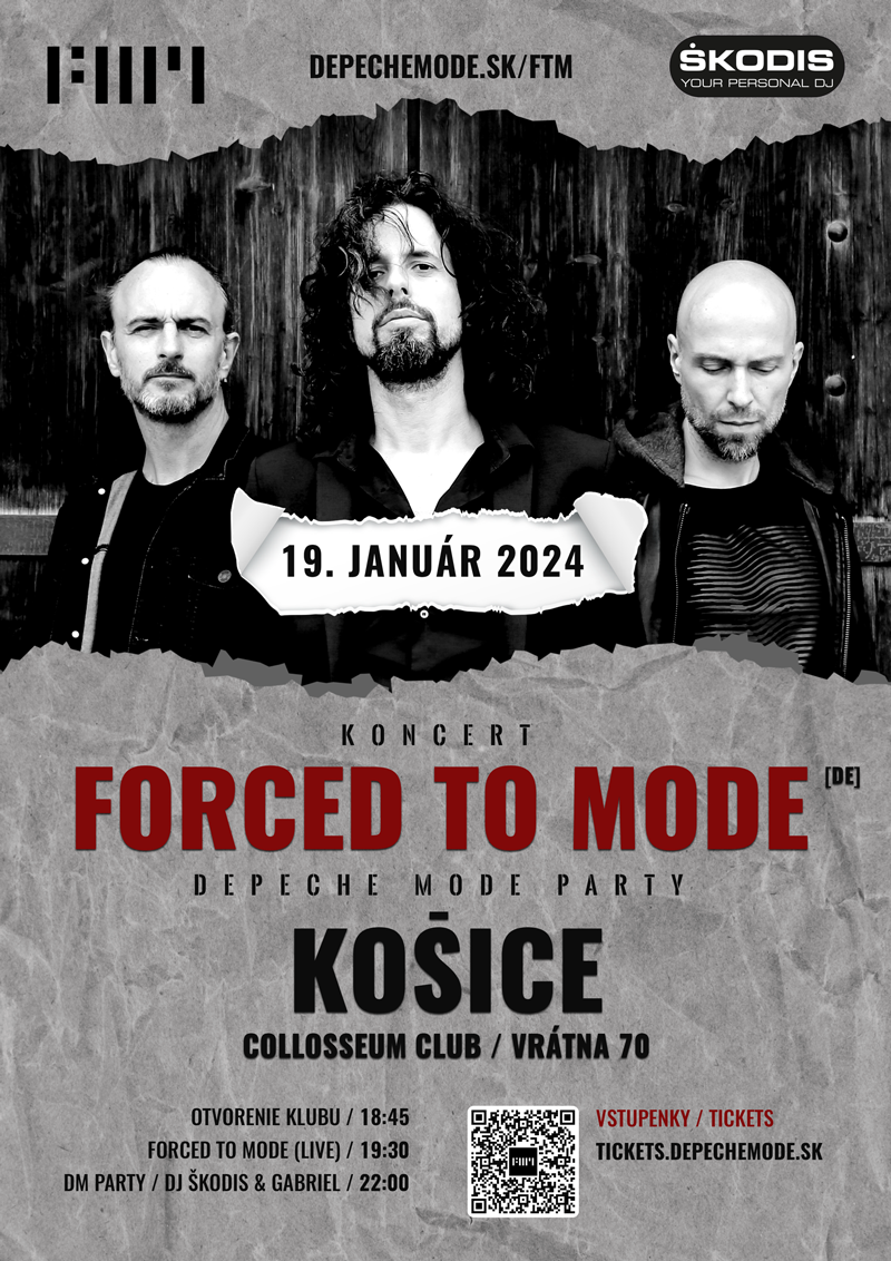 Košice: koncert Forced To Mode + Depeche Mode Party