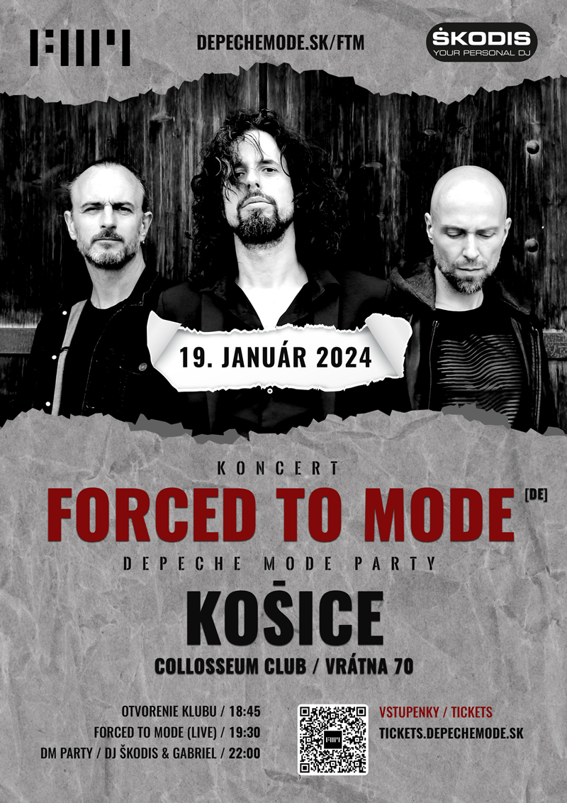 Plagát akcie: koncert Forced To Mode + Depeche Mode Party