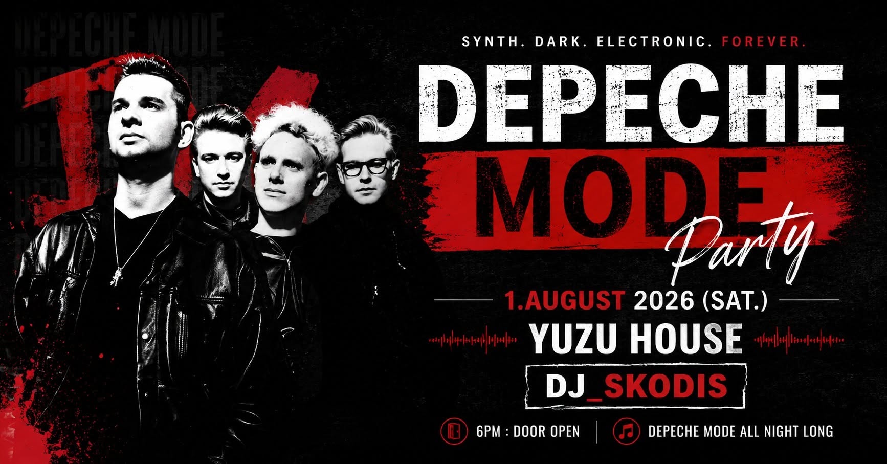 Plagát akcie: Depeche Mode Party