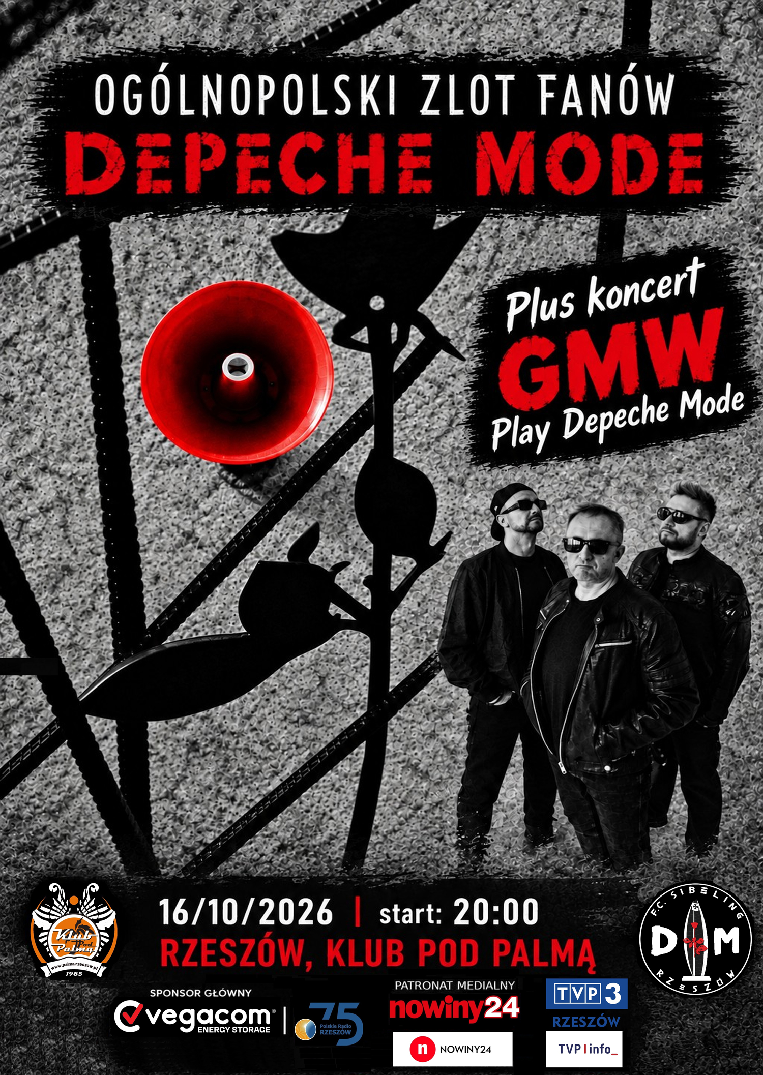 Plagát akcie: Národné stretnutie fanúšikov DM + koncert GMW - Play Depeche Mode