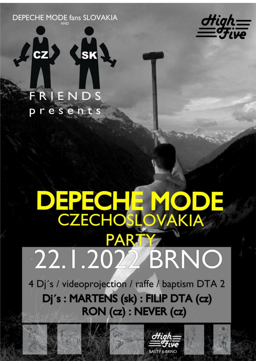 Plagát akcie: Depeche Mode CzechoSlovakia party