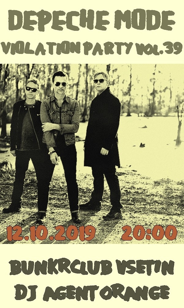 Plagát: Depeche Mode Violation party vol.39