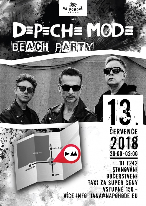 Plagát akcie: Depeche Mode Beach Party