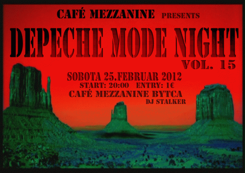 Plagát akcie: Depeche Mode Night vol.15