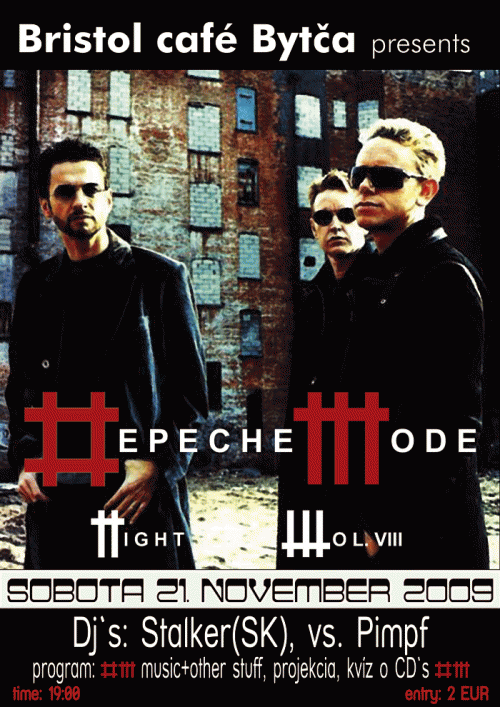 Plagát akcie: Depeche Mode Night vol.08