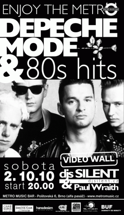 Plagát: ENJOY THE METRO Depeche Mode & 80s hits special