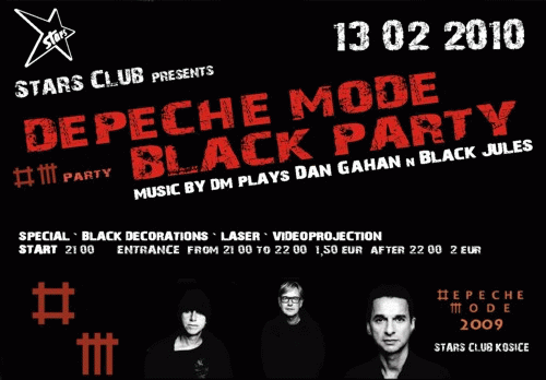 Plagát: Depeche Mode Black Party