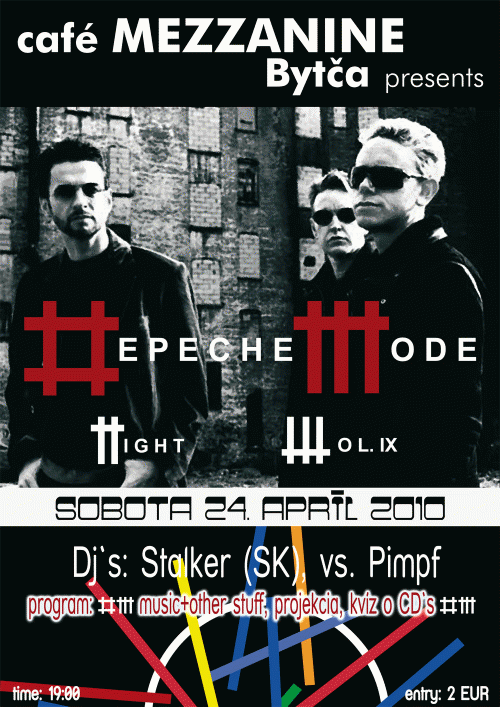Plagát akcie: Depeche Mode Night vol.09