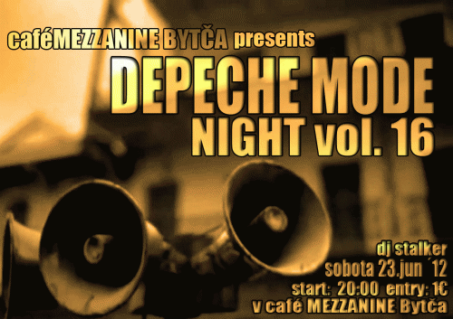 Plagát akcie: Depeche Mode Night vol.16