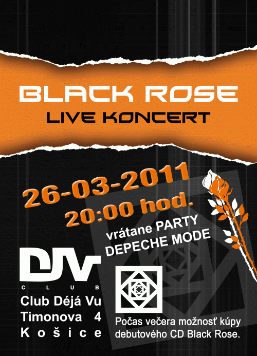 Plagát: Depeche Mode Party + Black Rose live