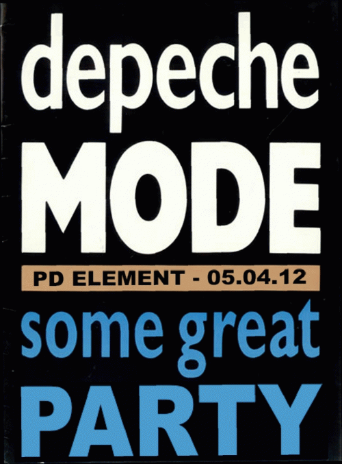 Plagát: Some Great Party 1 - Depeche Mode & Retro Electro Night
