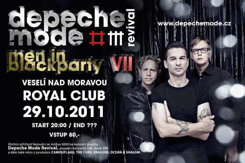 Plagát akcie: Depeche Mode Men in Black Party VII.