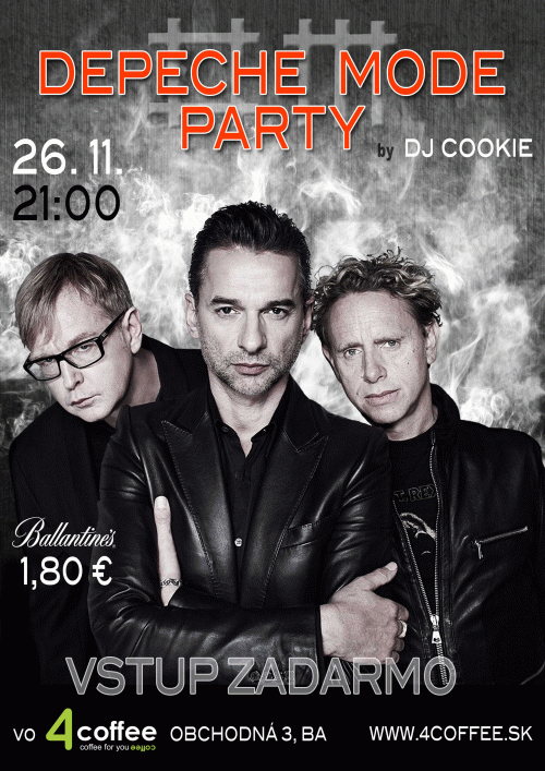 Plagát: Depeche Mode party SR-ČR