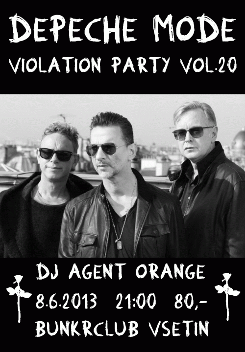 Plagát akcie: Depeche Mode Violation party vol.20