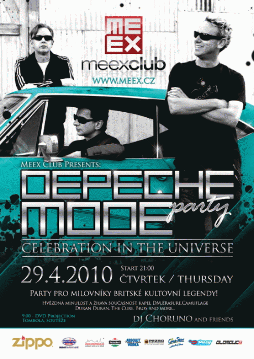 Plagát akcie: Depeche Mode party / Celebration in the universe II.