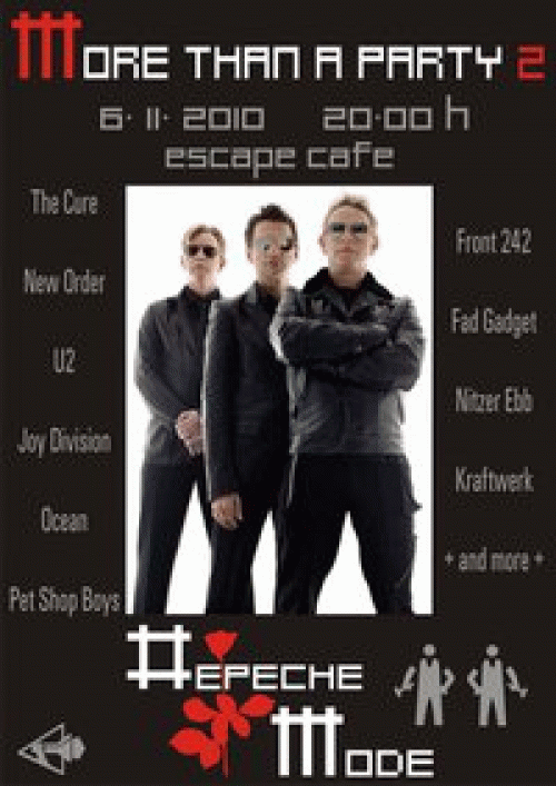 Plagát: Depeche Mode party More Than A Party 2