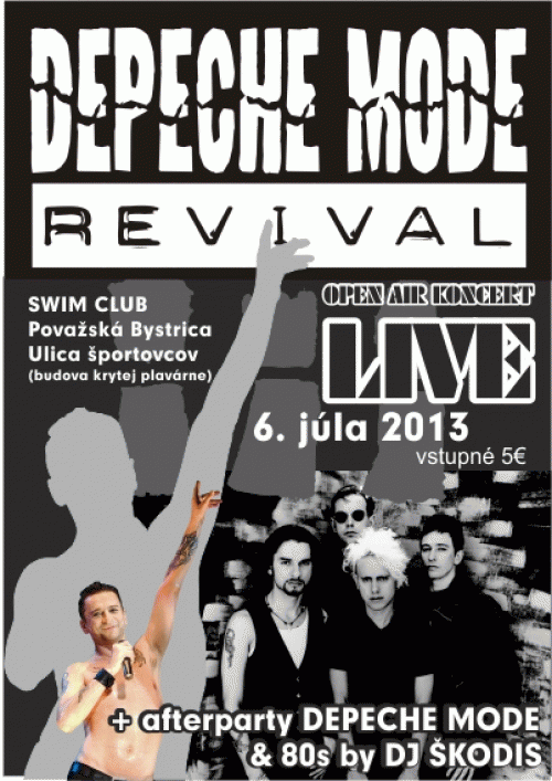 Plagát: Open Air koncert Depeche Mode Revival & DJ Škodis