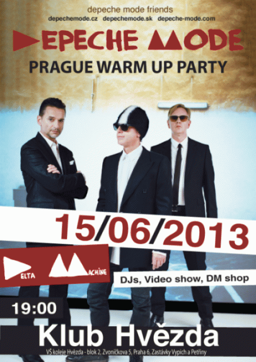 Plagát akcie: Depeche Mode Prague Warm up party